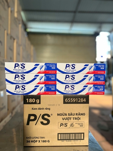 KEM ĐÁNH RĂNG P/S NGUA SAU RANG VUOT TROI 180G x 36 ỐNG