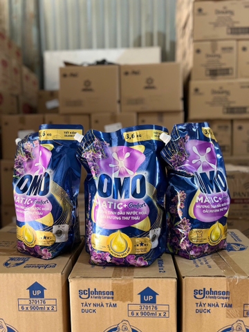 NƯỚC GIẶT OMO MATIC CỬA TRƯỚC HƯƠNG HOA OẢI HƯƠNG THƯ THÁI 3.6KG x 4 túi