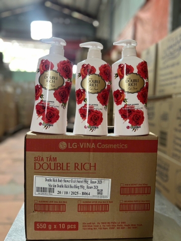 SỮA TẮM DOUBLE RICH HOA HỒNG 550G X 10 CHAI