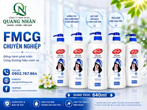 DẦU GỘI LIFEBUOYDƯỠNG TÓC ÓNG Ả 640G x 8 chai