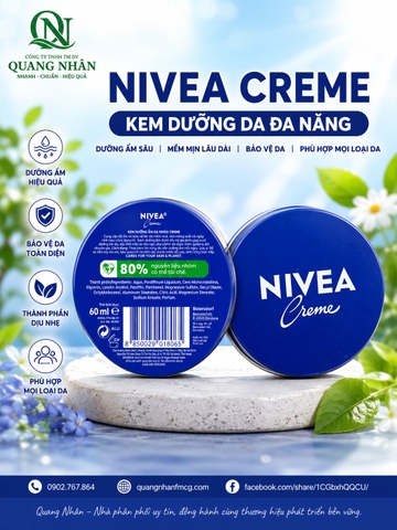 80102 - Kem Dưỡng Ẩm Da NIVEA Crème (60 ml) x 48 chai