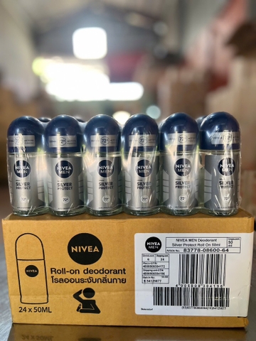 83778 Nivea Lăn ngăn mùi NAM Phân tử Bạc 50ML X 24 CHAI