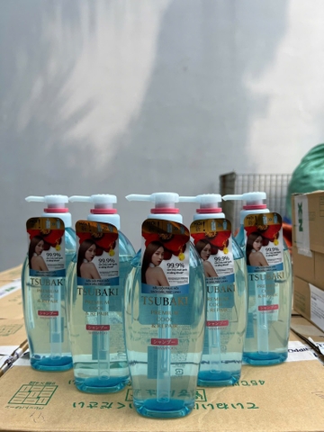DẦU GỘI TSUBAKI XANH 490ML X 9 CHAI
