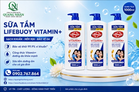 SỮA TẮM LIFEBUOY CHĂM SÓC DA 800G/12CHAI