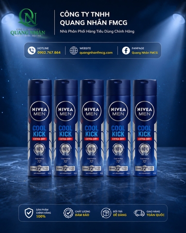 82883 XỊT NGĂN MÙI NIVEA NAM Mát Lạnh (BLUE) 150ML X 12 CHAI