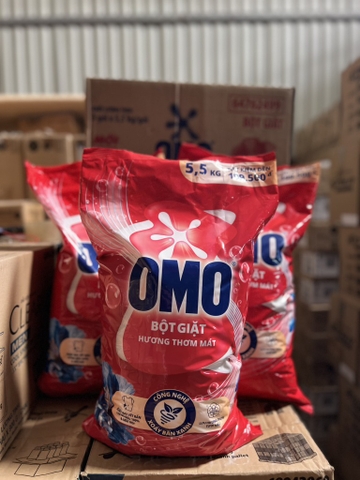 BỘT GIẶT OMO HUONG THOM MAT 5.5KG x 3 TÚI