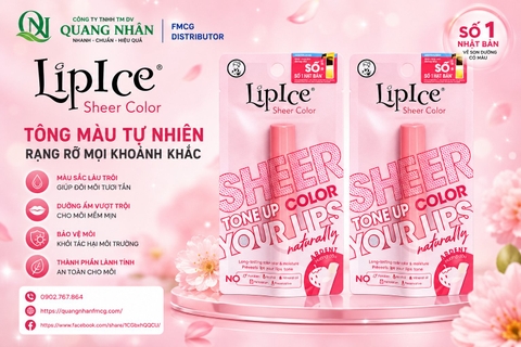 Son Dưỡng Môi LIPICE SHEER COLOR hương dâu 2.4 G X 40 CÂY