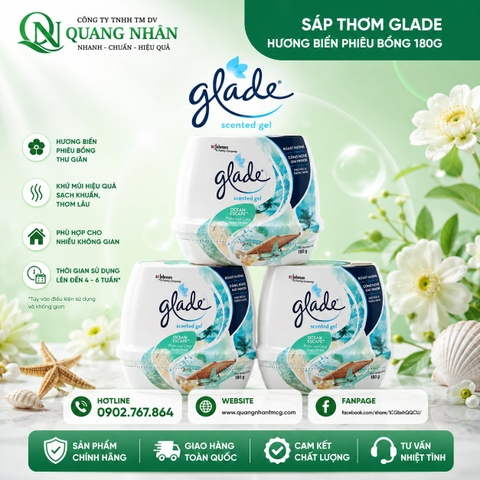 SÁP THƠM GLADE - H.BIỂN PHIÊU BỒNG 180G x 12 CUC