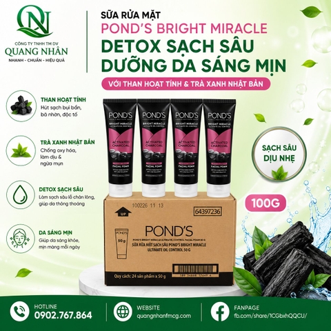SỮA RỬA MẶT POND'S KIỀM DẦU 50G X 24 TUÝP