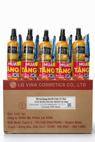 DOUBLE RICH NƯỚC DƯỠNG CHO TÓC NHUỘM Y19 (VÀNG) 250ML TẶNG X 20 BỘ