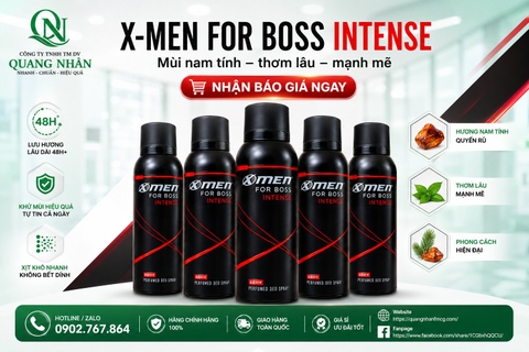 XỊT KHỬ MÙI XMEN FOR BOSS ĐỎ 150ML X 24 CHAI