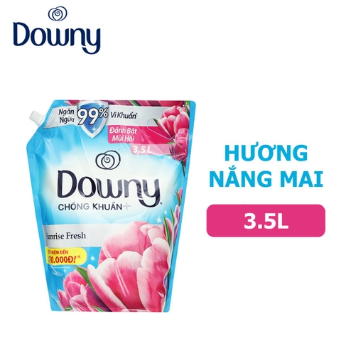 Nước xả vải Downy hương nắng mai túi 3.5 lít x 4 Túi