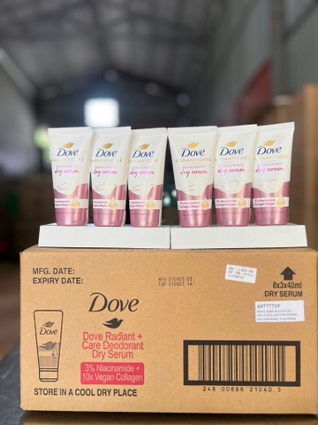 SERUM NGĂN MÙI DOVE Colagen Giúp Da Sáng Mịn Đều Màu (HỒNG) 40ml x 24 TUÝP