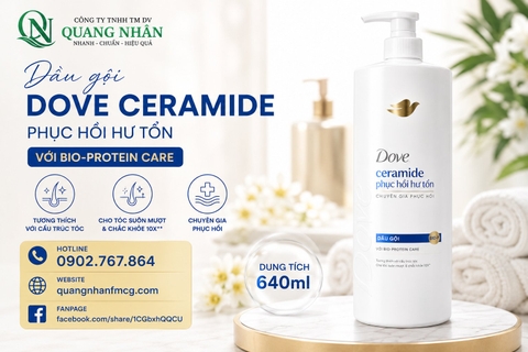 DẦU GỘI DOVE PHỤC HỒI HƯ TỔN 640ML x 8 CHAI