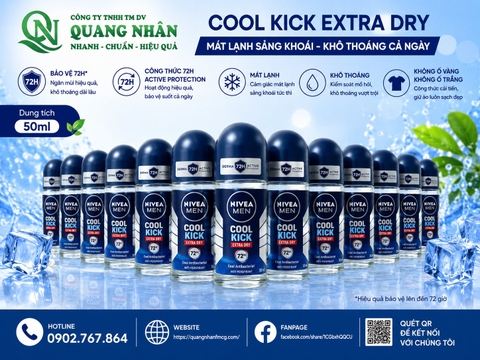 82886 Nivea Lăn ngăn mùi NAM Mát Lạnh (BLUE) 50ML X 24 CHAI