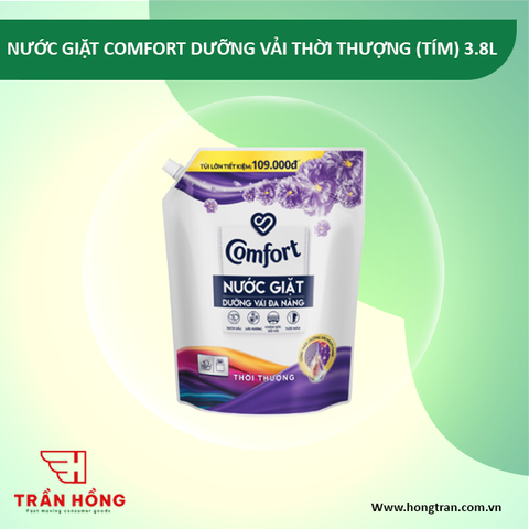 NƯỚC GIẶT COMFORT DƯỠNG VẢI THỜI THƯỢNG (TÍM) 3.8L x 4 túi