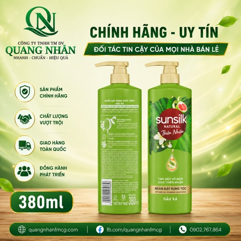 Dầu Gội Sunsilk ngăn gãy rụng tóc 380ml x 12 chai
