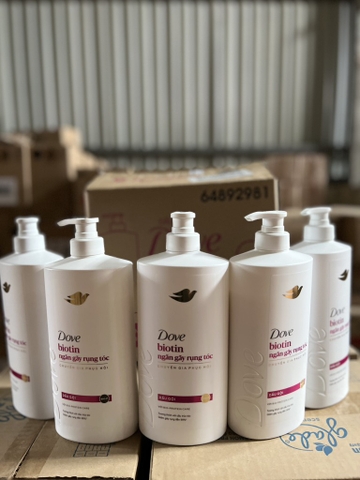 DẦU GỘI DOVE NGĂN GÃY RỤNG TÓC MÀU HỒNG 880G X 8 CHAI