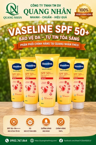 Sữa Dưỡng Thể VASELINE Healthy Bright SPF50+ 300ml x 12tuýp