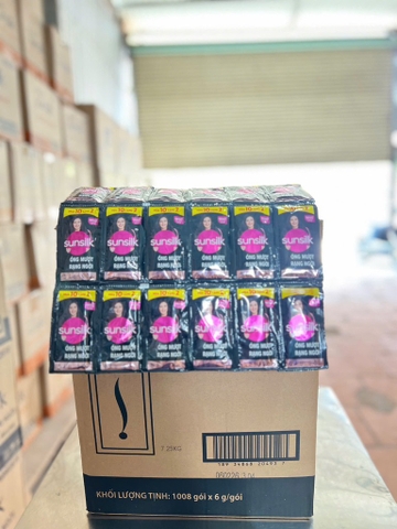 DẦU GỘI SUNSILK ÓNG MƯỢT RẠNG NGỜI 6g x 10+2 x 84 dây