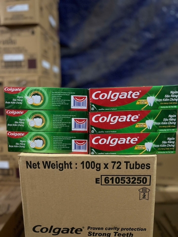 KEM ĐÁNH RĂNG COLGATE NGỪA SÂU RĂNG CHẮC KHỎE HƯƠNG BẠC HÀ 100G x 72 ỐNG