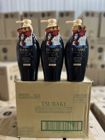 DẦU GỘI TSUBAKI ĐEN 450ML X 9 CHAI