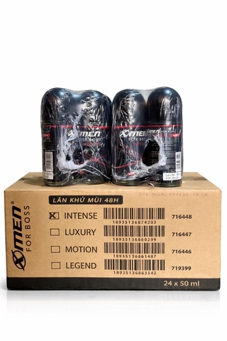 LĂN KHỬ MÙI XMEN FOR BOSS INTENSE 50ML X 24 CHAI