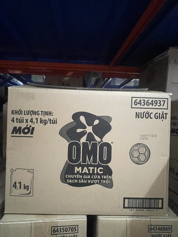 NƯỚC GIẶT OMO MATIC CỬA TRÊN SẠCH SÂU VƯỢT TRỘI 4.1KG x 4 TÚI (ĐỎ)