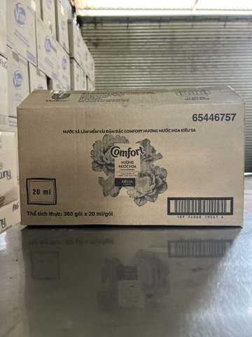 NƯỚC XẢ VẢI COMFORT HUONG NUOC HOA KIÊU SA 10G x20ml x 30 dây