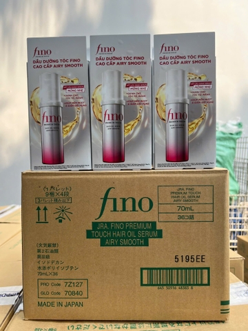 Dầu dưỡng tóc Airy oil fino chai hồng 70ml x 36 chai