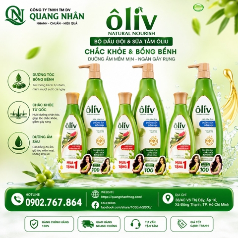 SỮA TẮM ÔLIV DƯỠNG ẨM MỀM MỊN 650ML+ 250ML) X 12 BỘ