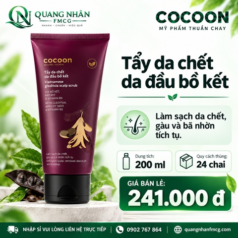 COCOON - Tẩy Da Chết Da Đầu Bồ Kết 200ml
