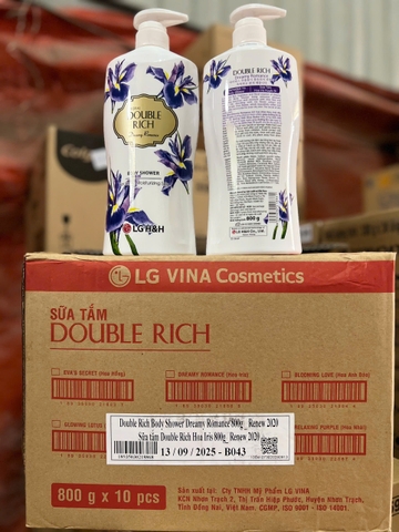 SỮA TẮM DOUBLE RICH HOA IRIS 800G X 10 CHAI