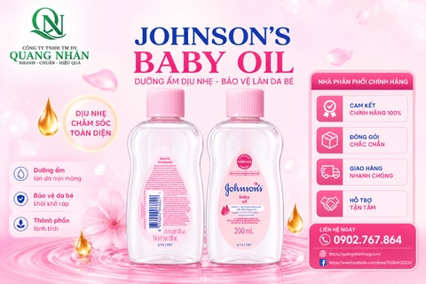 Dầu dưỡng ẩm mát xa Johnson's Baby Oil (50ml) x 24 chai/Thùng