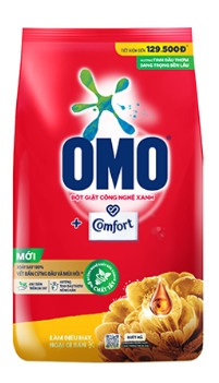 BỘT GIẶT OMO COMFORT TINH DẦU THƠM NỒNG NÀN 5.1KG X 3 TÚI