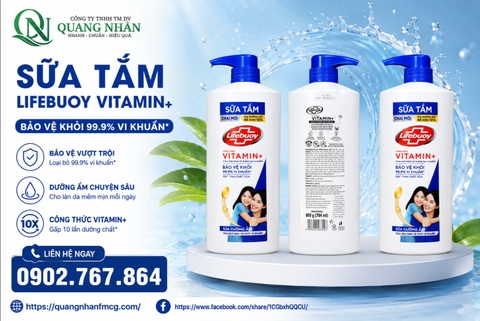 SỮA TẮM LIFEBUOY DƯỠNG ẨM 800G x 12 CHAI