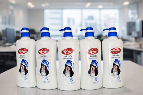 DẦU GỘI LIFEBUOYDƯỠNG TÓC ÓNG Ả 640G x 8 chai