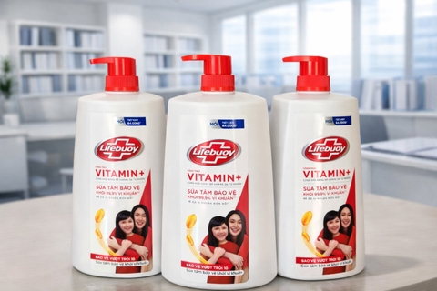 SỮA TẮM LIFEBUOY BẢO VỆ VƯỢT TRỘI (ĐỎ) 1.1KG x 6CHAI