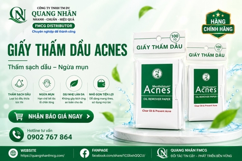 GIẤY THẤM DẦU ACNES sach nhờn , ngăn ngừa mụn