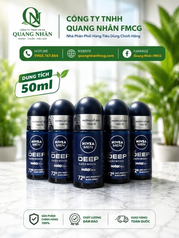 80031 LĂN NGĂN MÙI NAM NIVEA DEEP 50ML X 24 CHAI