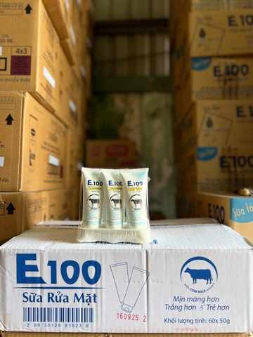 SỮA RỬA MẶT E100 BÒ 50ML X 60 TUÝP