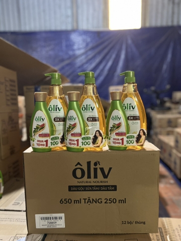 DẦU TẮM ÔLIV 3X DƯỠNG ẨM 650ML x 12 CHAI