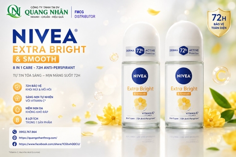 81644 LĂN NGĂN MÙI NỮ NIVEA SÁNG MỊN SE LỖ CHÂN LÔNG 50ML x 24 CHAI