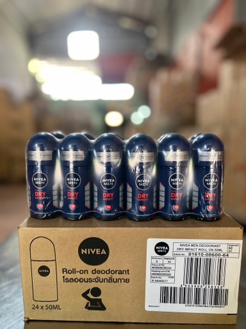 81610 LĂN NGĂN MÙI NAM NIVEA KHÔ THOÁNG 50ML x 24 CHAI