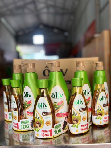 DẦU TẮM ÔLIV 3X DƯỠNG ẨM 650ML+250ml x 12 BỘ/THÙNG