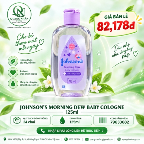 Nước hoa johnson baby 125ml màu tím x 24 chai/Thùng
