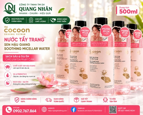 Nước tẩy trang sen Hậu Giang 500ml