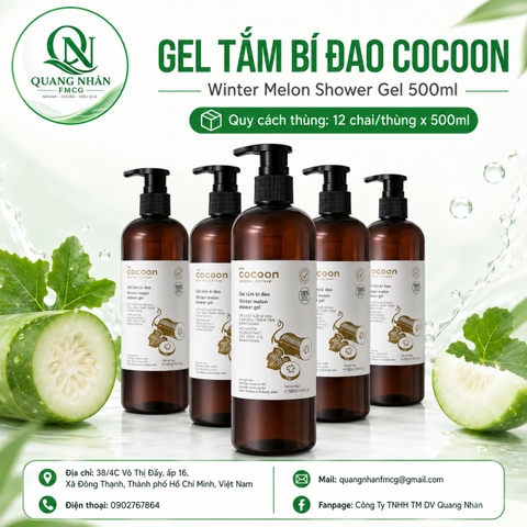 Cocoon gel tắm bí đao cải tiến 500ml