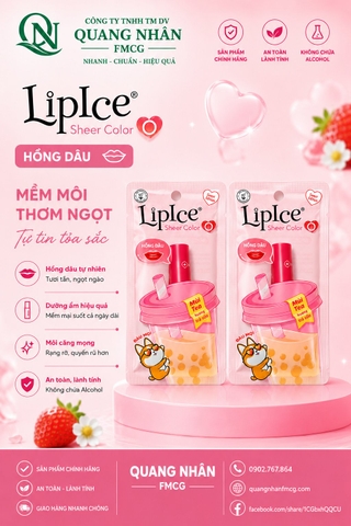 Son Dưỡng Môi LIPICE SHEER COLOR Q Hương trà sữa 2.4 G X 40 CÂY