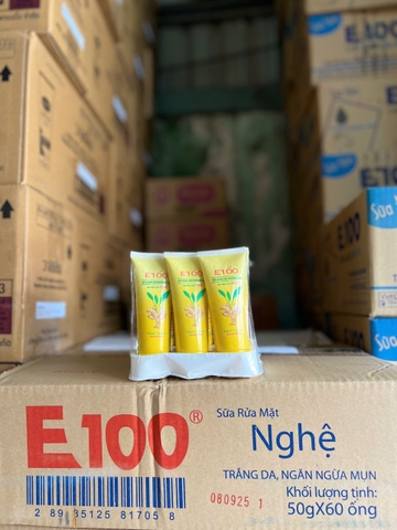 SỮA RỬA MẶT E100 NGHỆ 50G X 60 TUÝP